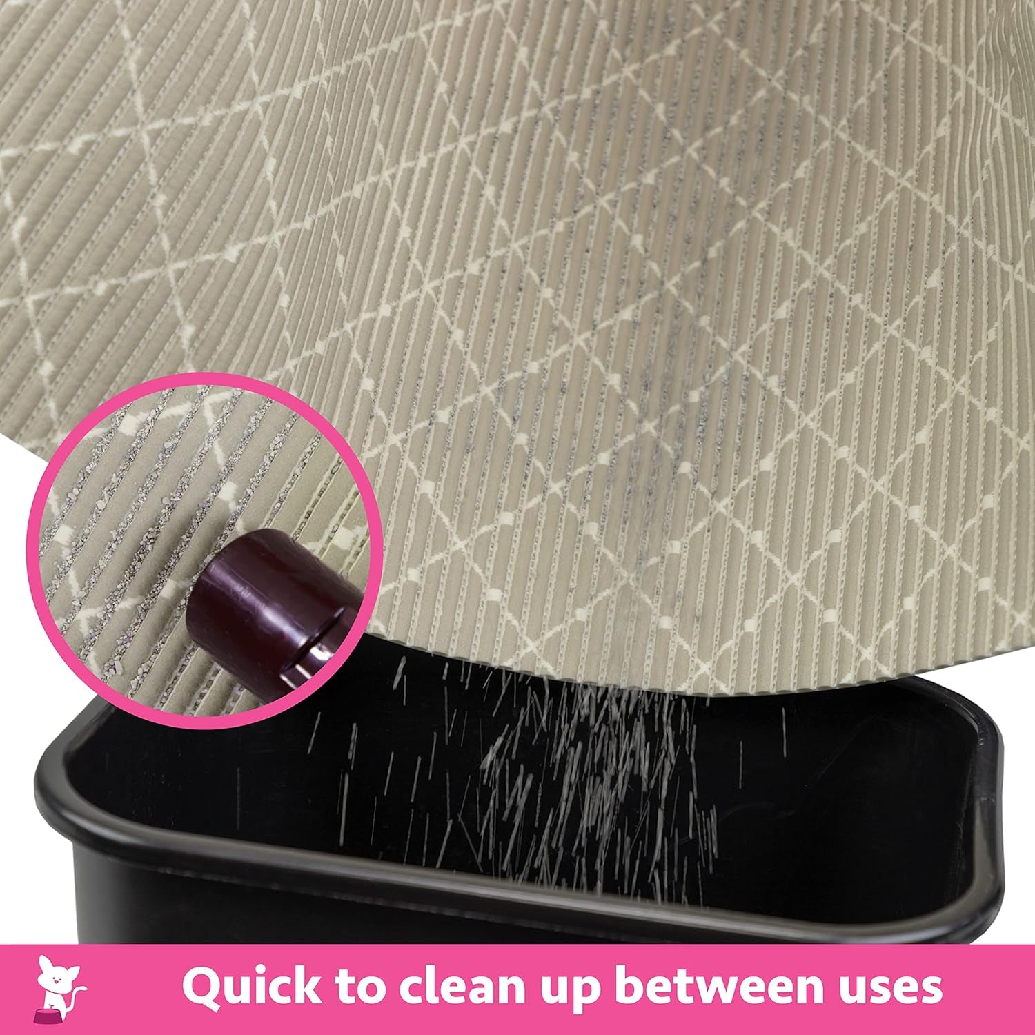 Corrugate Cat Scratch Pad, Non-Stick Litter Scoop, Litter Mats, Litter Box Kit, CM-10311